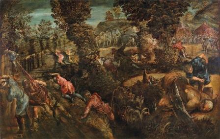Jacopo Tintoretto (Venedig 1516-1594) Die Schlacht zwischen Philistern und Isrealiten, Öl/Leinwand, erzeilter Preis € 907.500