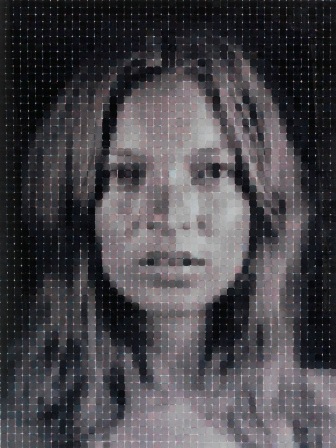 Chuck Close (geb. 1940) Kate 1-1, 2014, farbiger Pigmentdruck auf Bütten, Nr. 1 der Auflage 1, Einzelstück, 219,8 x 166,6 cm Schätzwert € 100.000 - 150.000 Auktion 22. Novemer 2015 161122chuckclose