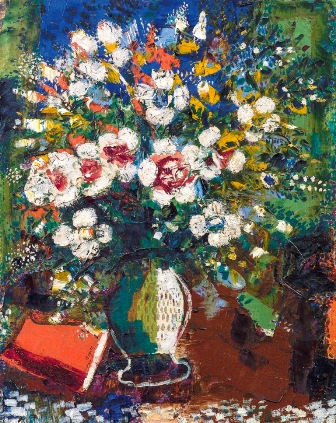 Marc Chagall (1887 - 1985) Fleurs, 1924, Öl/Leinwand, 72 x 57 cm Schätzwert € 750.000 - 1.000.000 Auktion 23. November 2016 DOROTHEUM