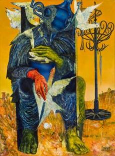Helmut Leherb (1933-1997),Le roi c’est moi, Öl auf Leinwand, 101 x 75 cm,Schätzpreis € 20.000 – 40.000 Leherb-le-roi
